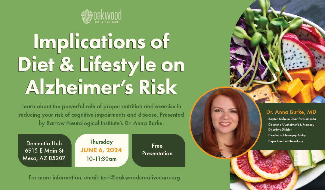 Presentation: Implications of Diet & Lifestyle on Alzheimer’s Risk