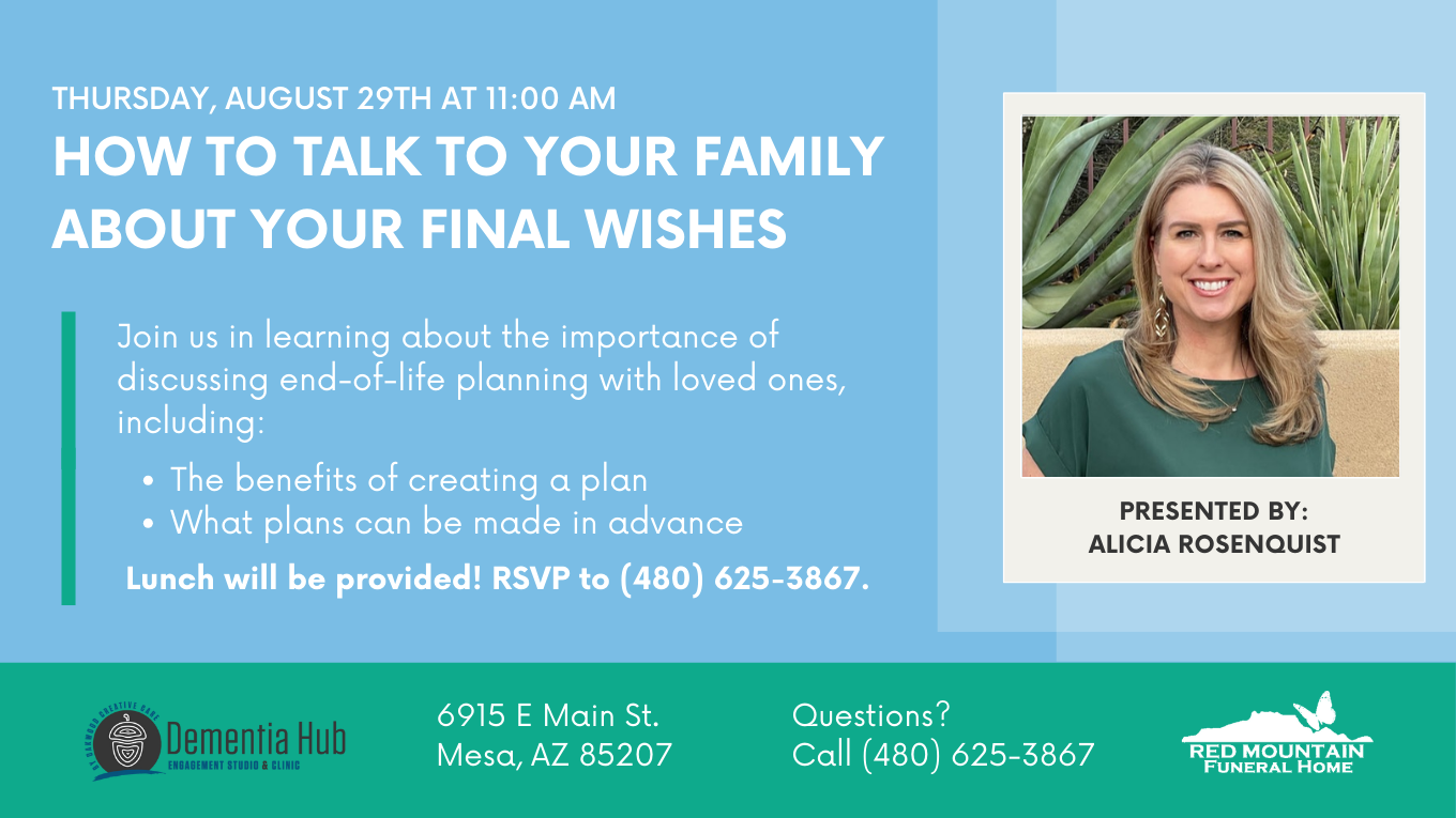 lunch and learn how to talk about final wishes