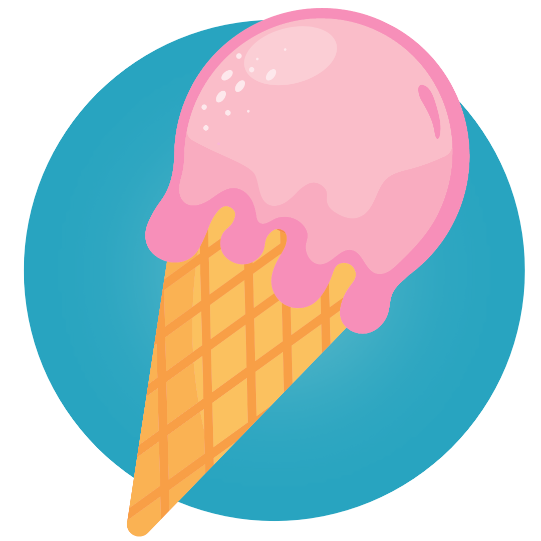 national ice cream month icons