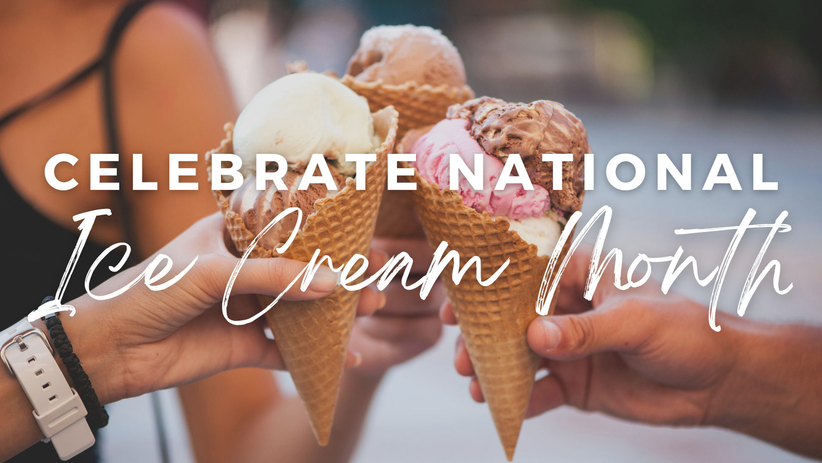 national ice cream month icons