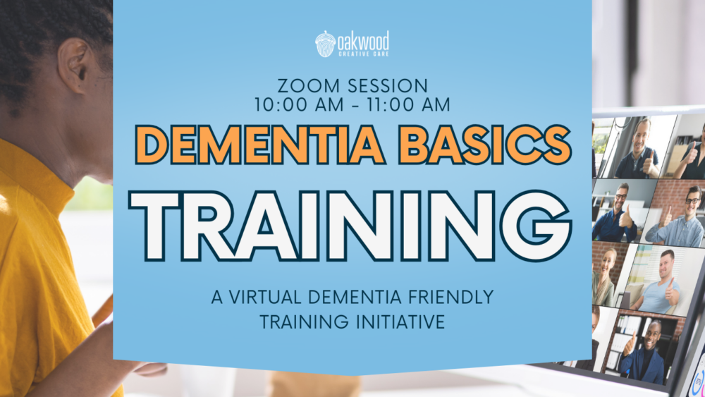 dementia basics training, virtual zoom session