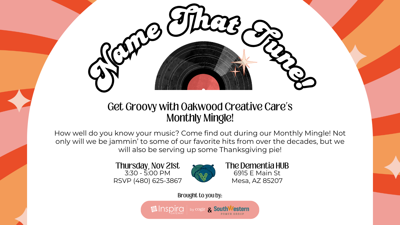 monthly mingle with conspire, name that tune thanksgiving pie social