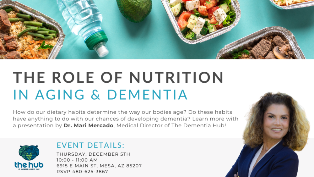 The role of nutrition in aging and dementia presentation at the dementia hub